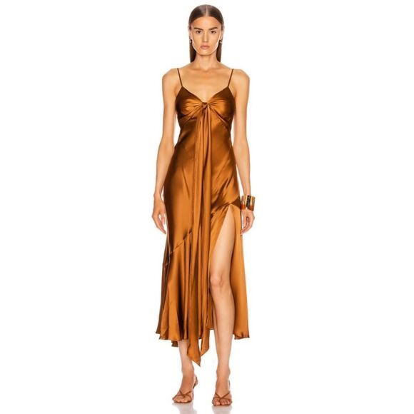 Nicholas Sabine 100% silk maxi dress